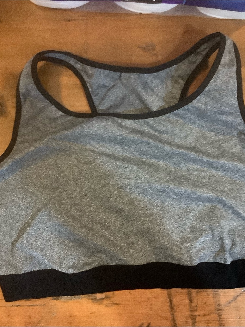 Old Navy Gray Sports Bralette with Black Trim